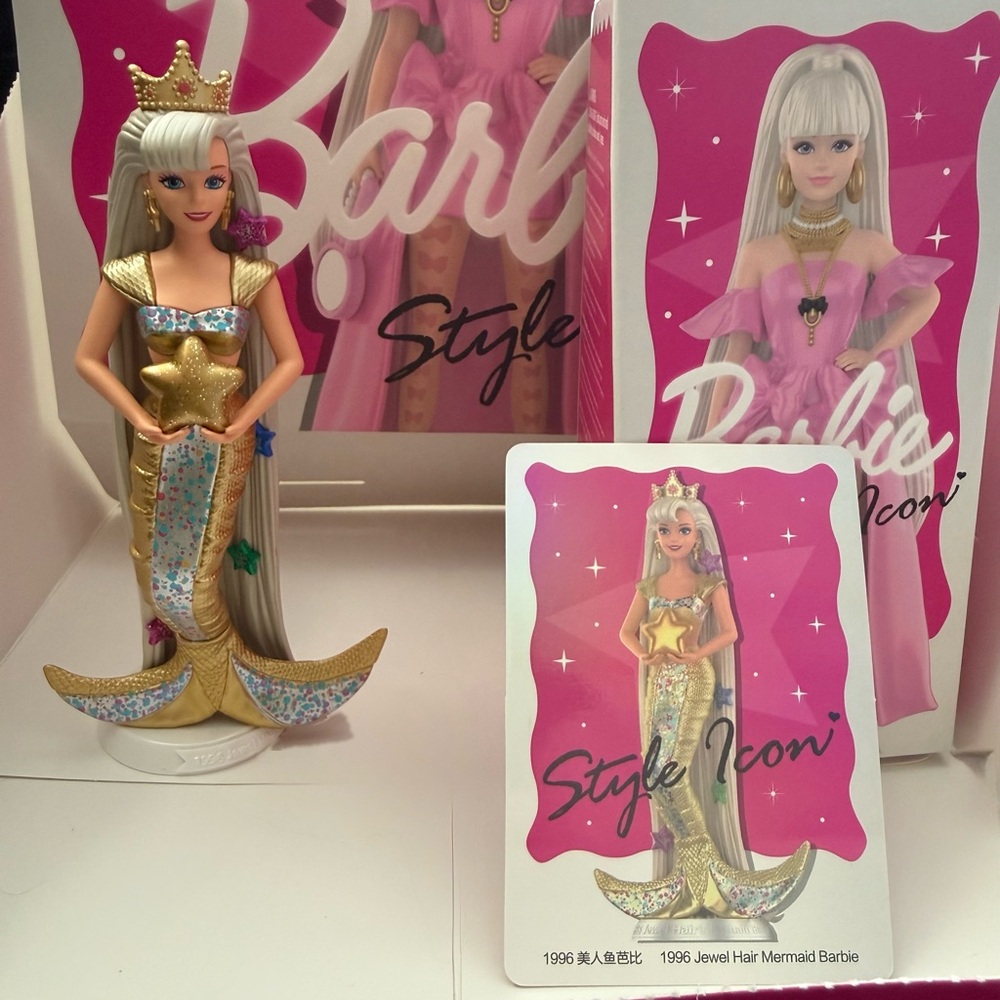 CONFIRMED POP MART Barbie Style Icon 1996 Jewel Hair Mermaid Barbie